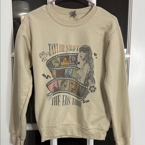 Taylor Swift The Eras Tour Beige Sweatshirt